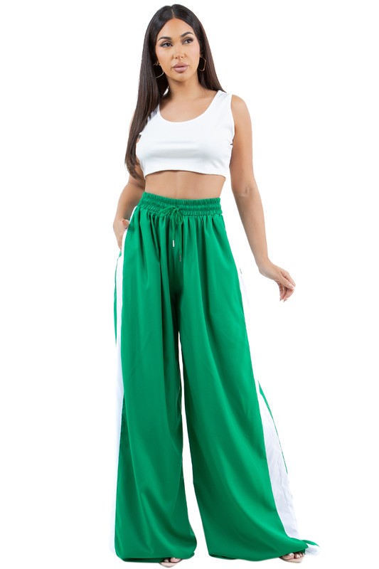 WOMEN FASHION CASUAL WIDE LEG PANTS