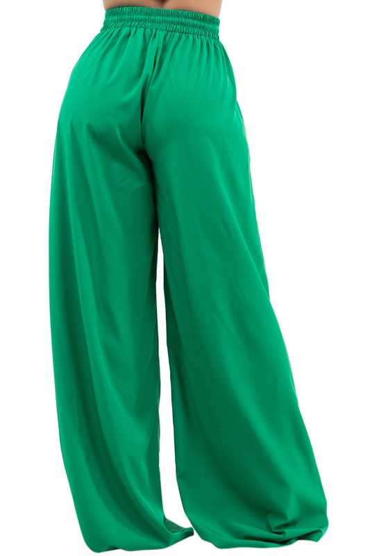 WOMEN FASHION CASUAL WIDE LEG PANTS