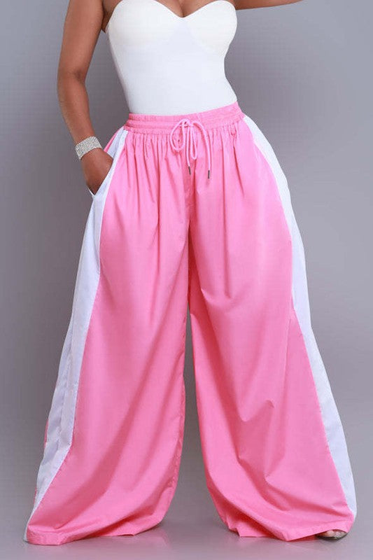 WOMEN FASHION CASUAL WIDE LEG PANTS