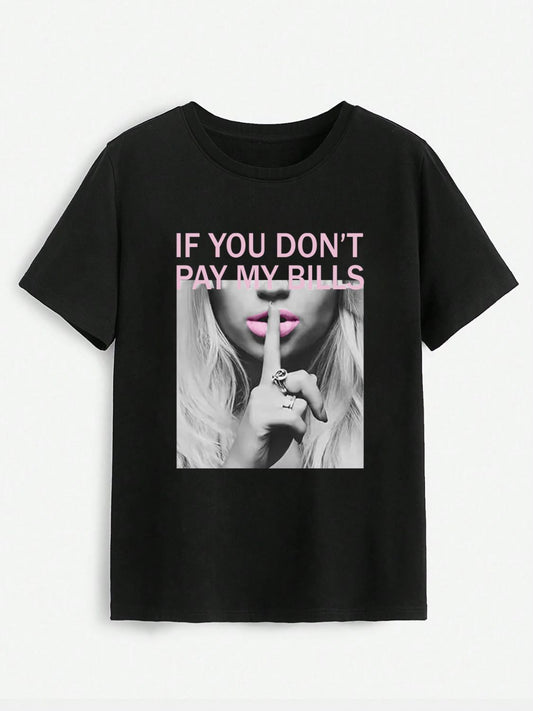 DON'T SAY SHHHH! Round Neck T-Shirt